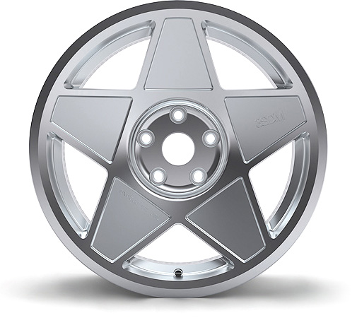 NEW 19  3SDM 0 05 ALLOY WHEELS IN SILVER POLISHED WITH DEEPER 9 5  REARS